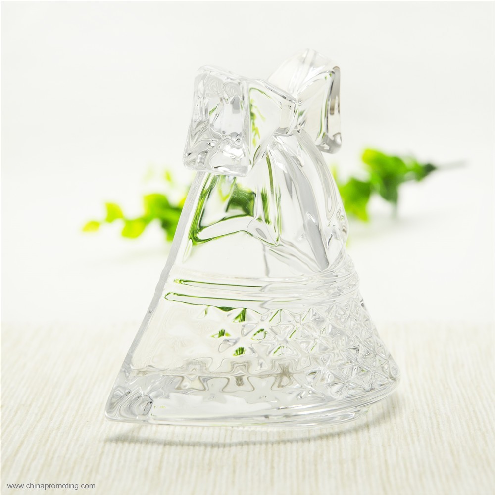 Home decor decorative glass jingle Bell