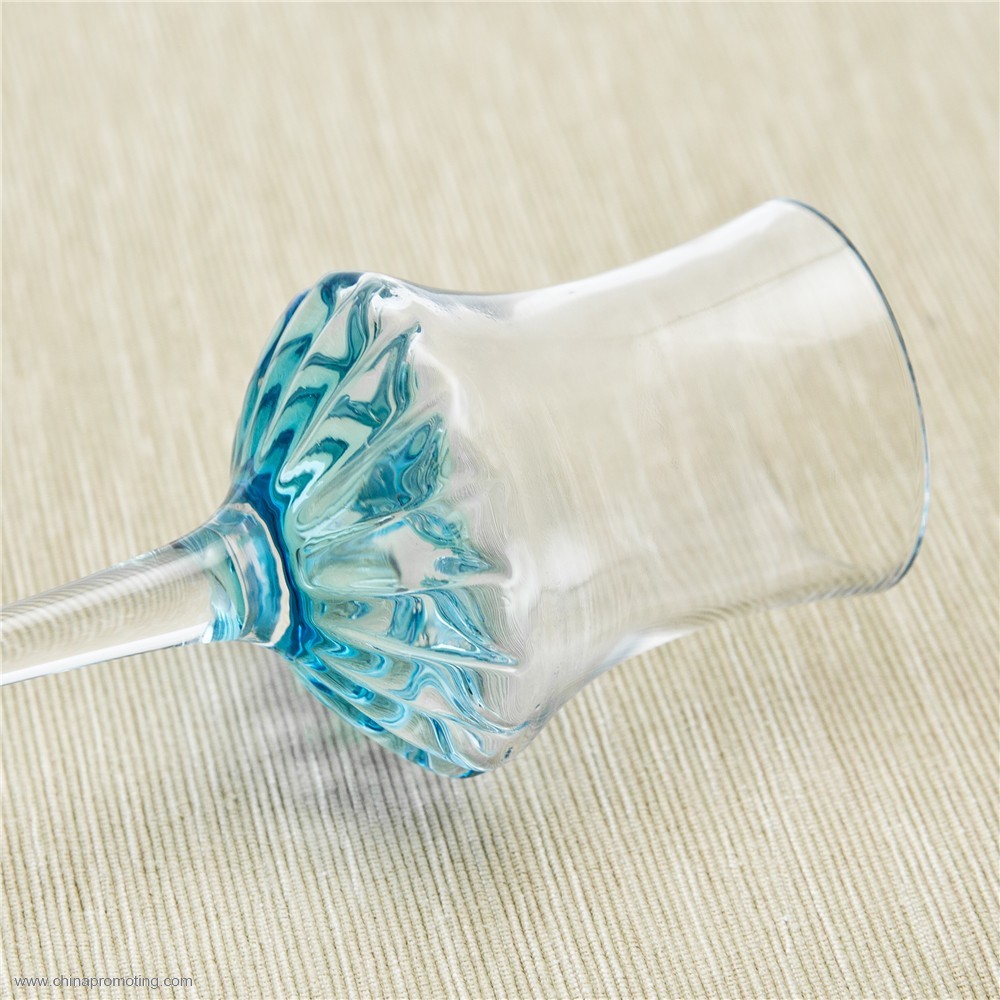glass candle holder with long stem