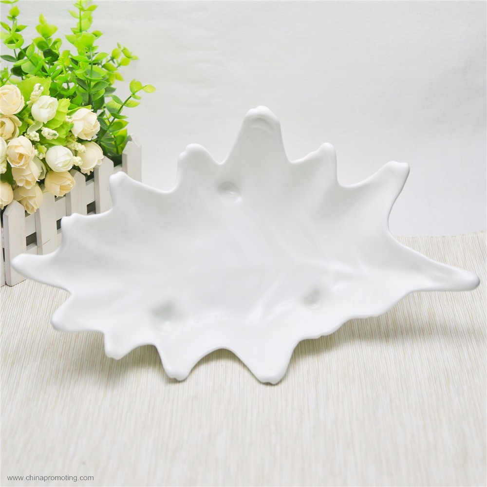  White Glass Fruit Plate 