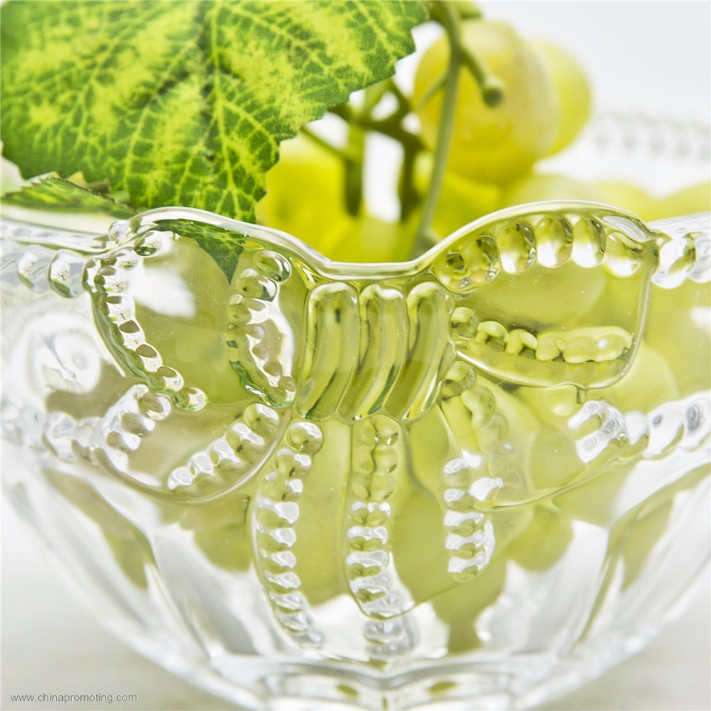  Clear Glass Fruit Bowl