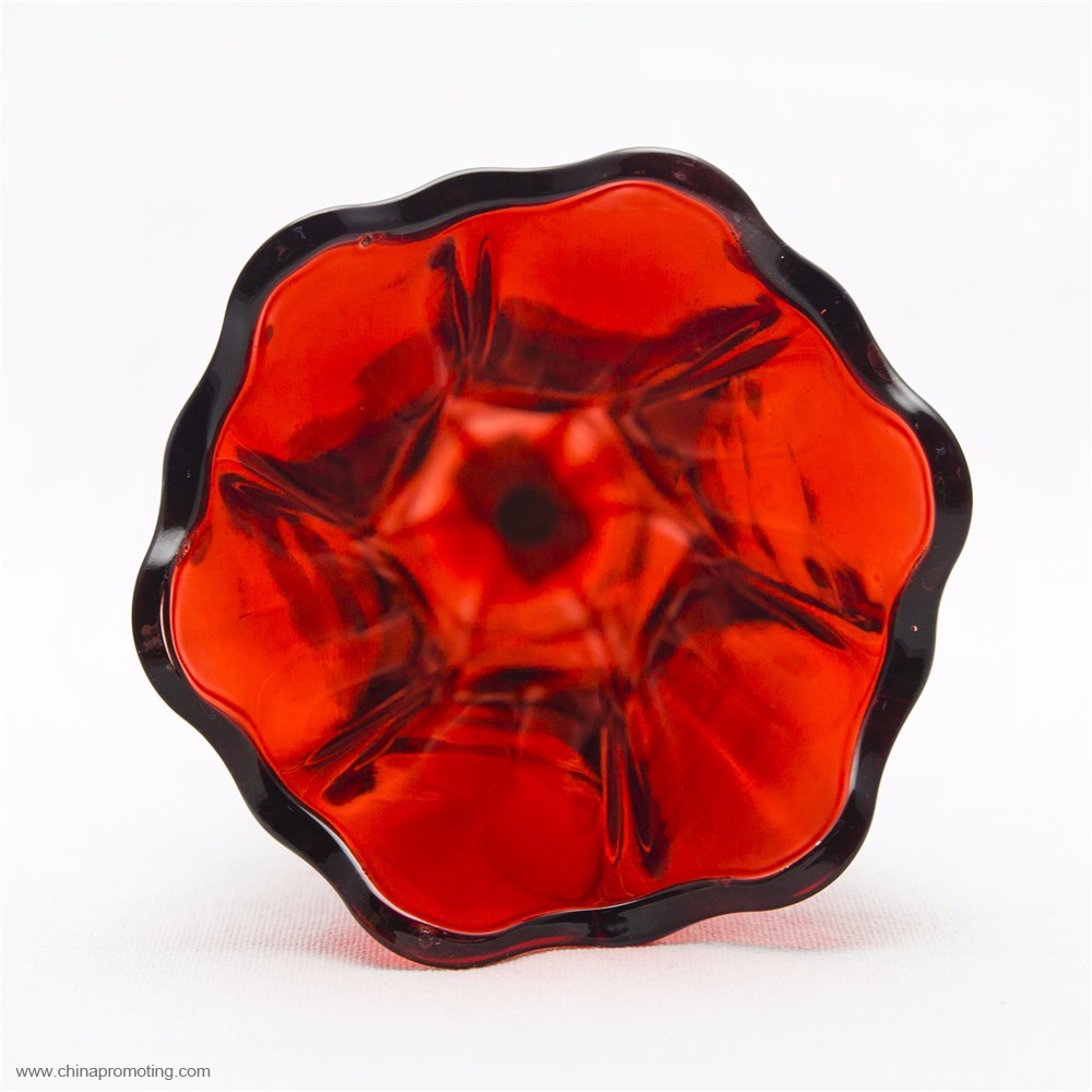Red Glass Home Decoration Vase