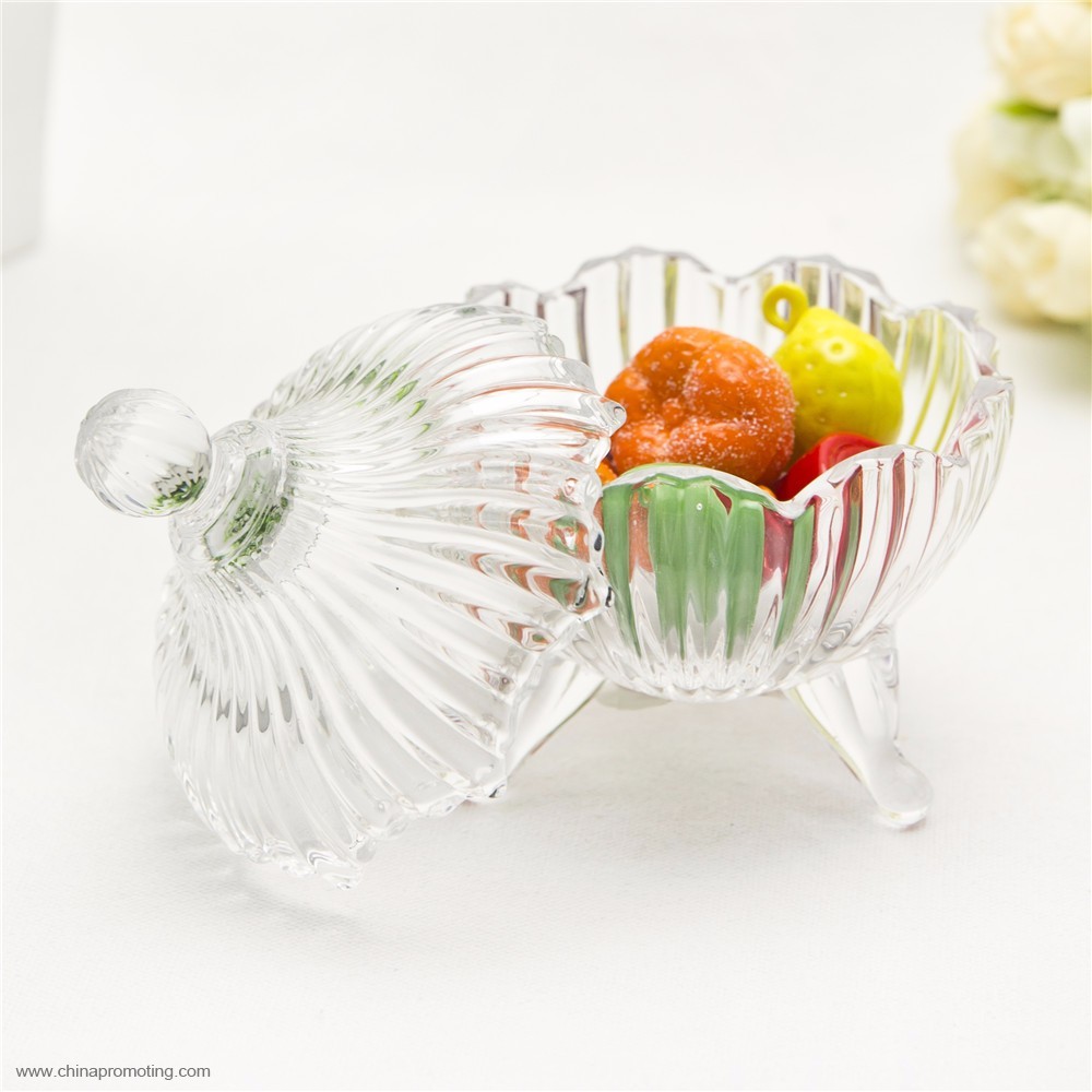 Glass Dessert Jar With Lid