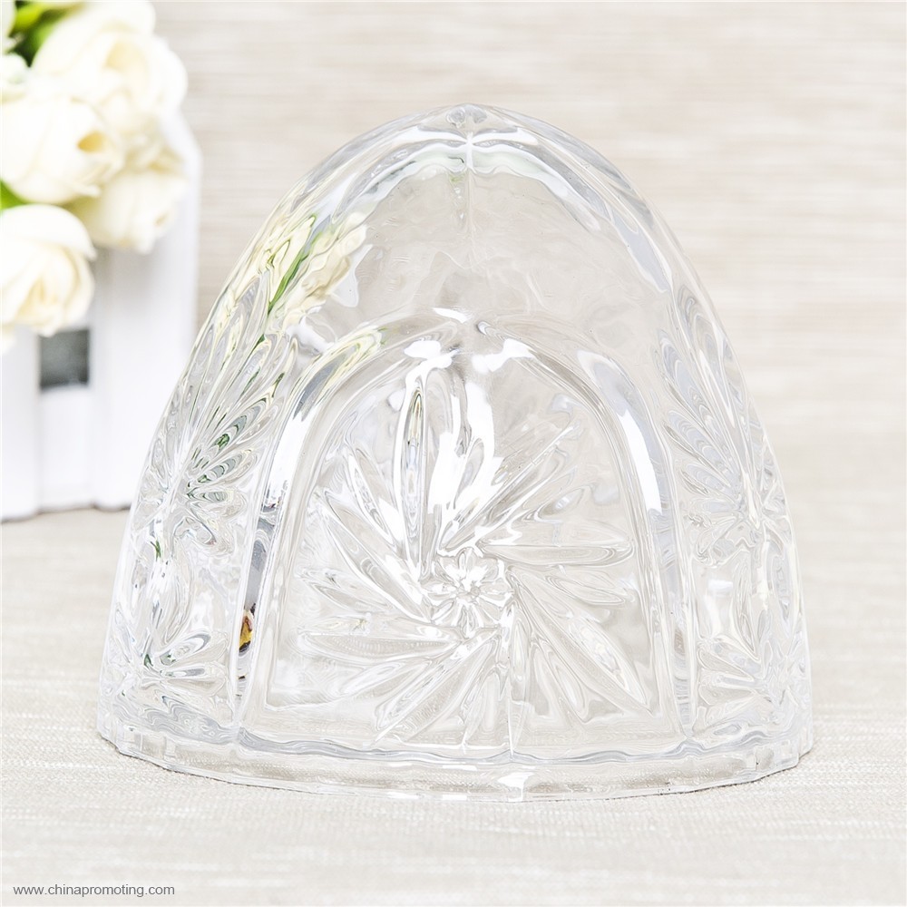 edd shape glass storage jar with lid