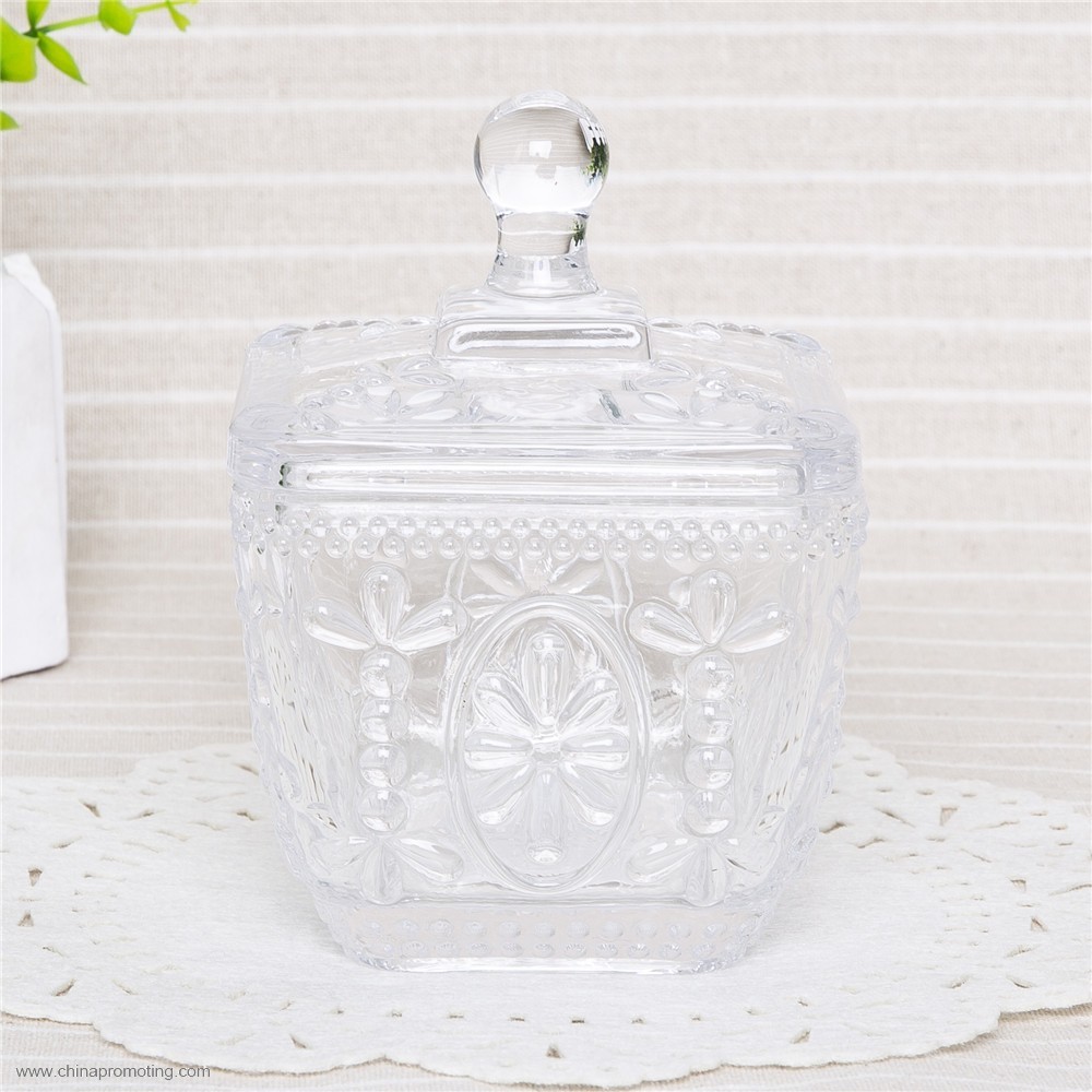 glass food jar with lid