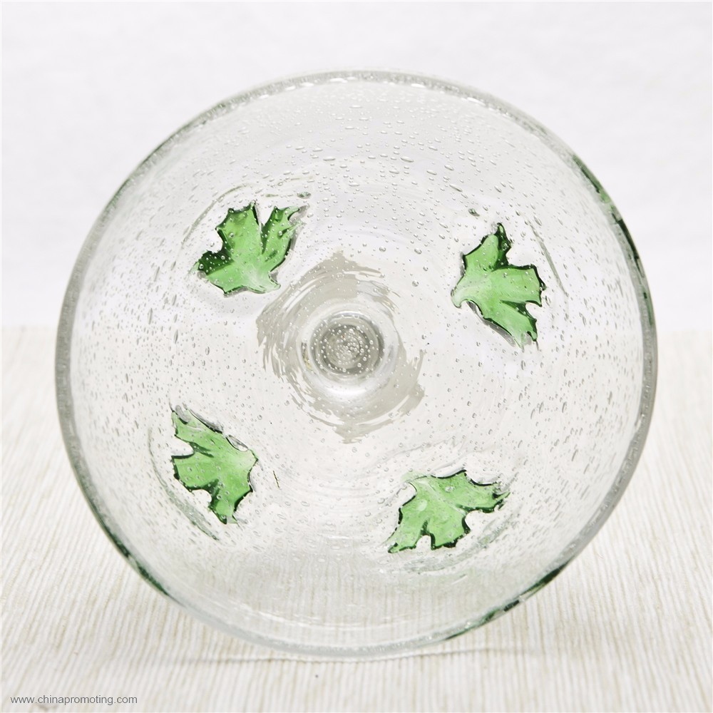 Ice Cream Cup With Green Press Decoration
