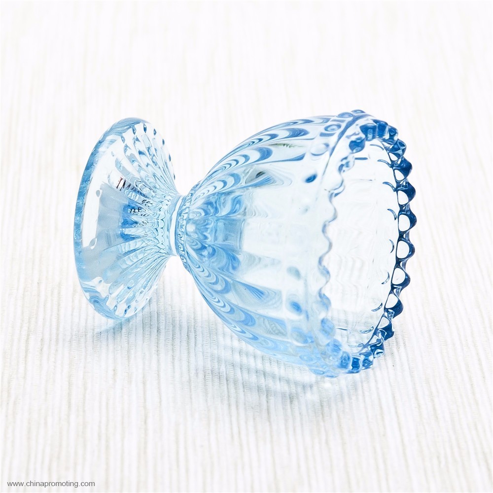 Blue Glass Ice Cream Cup