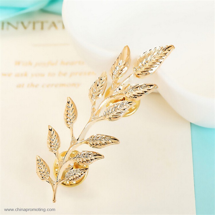  Gold Leaf Brooch Lapel Pins