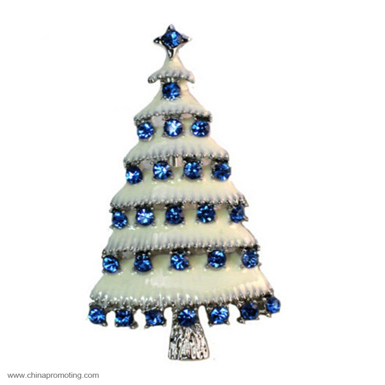 Mini Christmas Tree Badge Pin