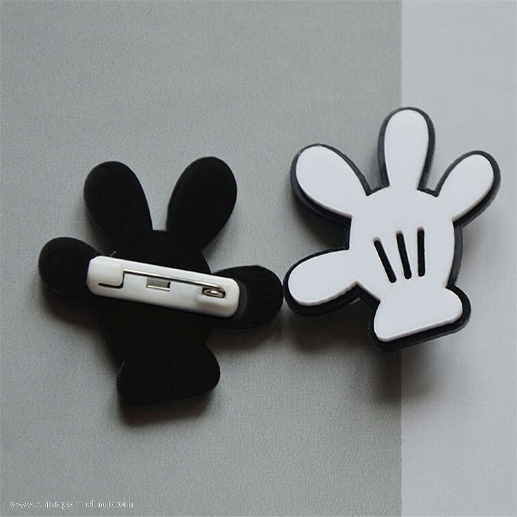 Plastic Yes Hand Badge Lapel Pins