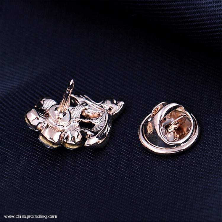 Mini Flower Badge Crystal Pin