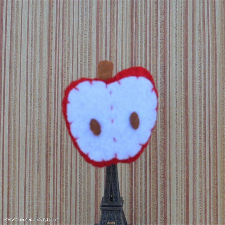 Fabric Fruit Shape Badge Lapel Pin