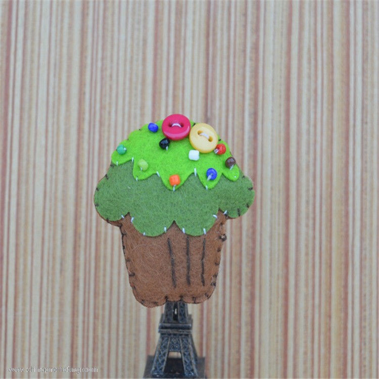 Fabric Fruit Shape Badge Lapel Pin