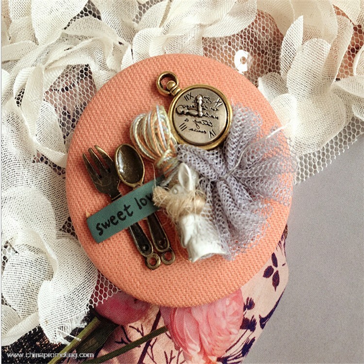  Fabric Women Shirt Lapel Pin
