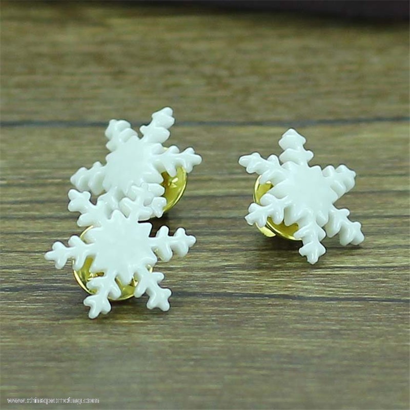 snowflake lapel pin