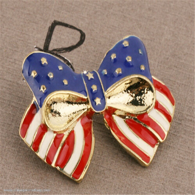 America Flag Metal Pin Badge