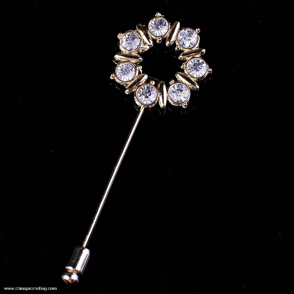 crystal lapel pin