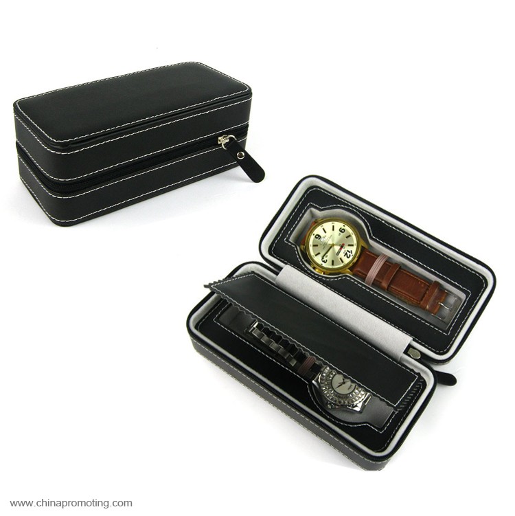  PU leather travel watch case