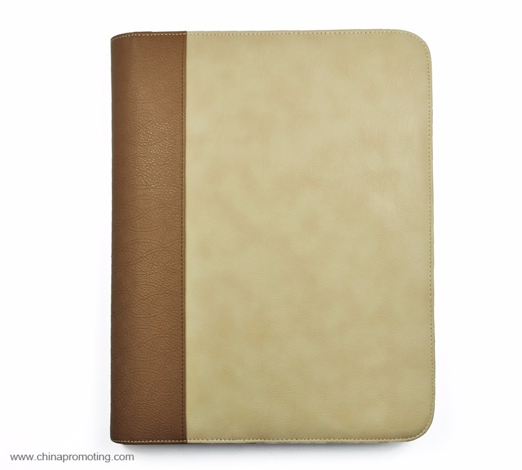 leather presentation file folder