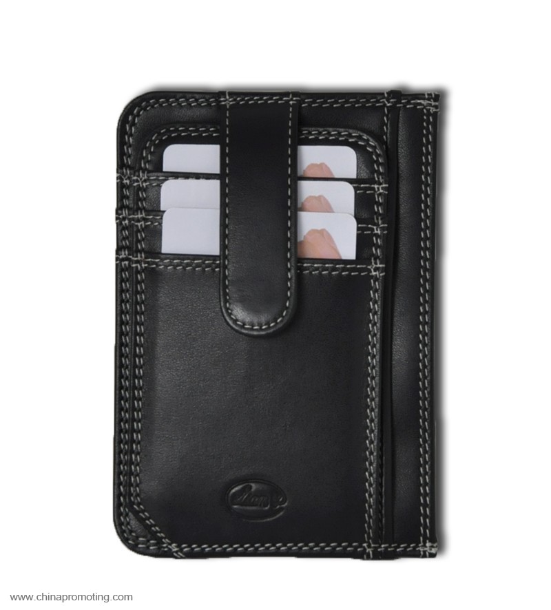 PU leather credit card holder