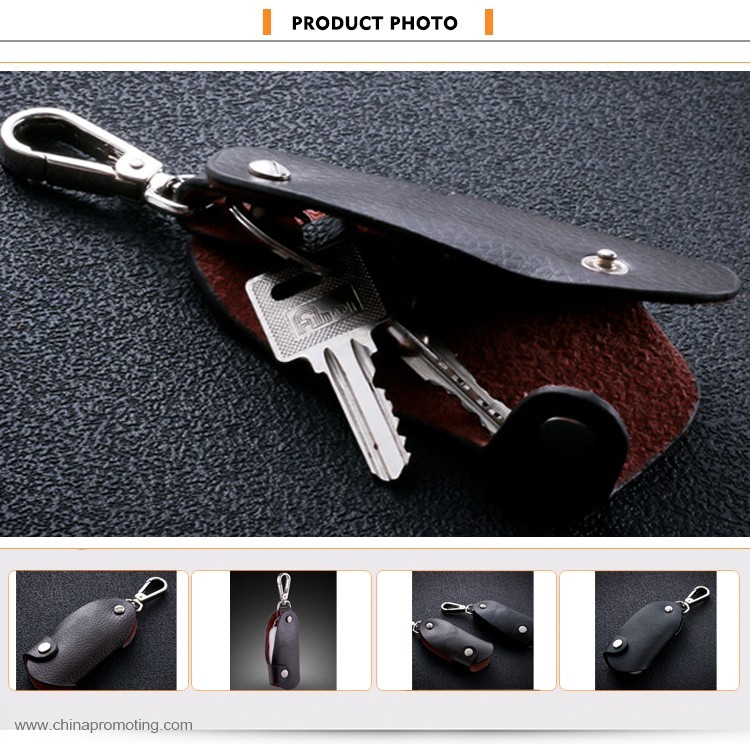 PU geunie leather car key holder