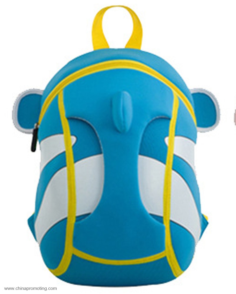 3D cartoon neoprene waterproof school bag