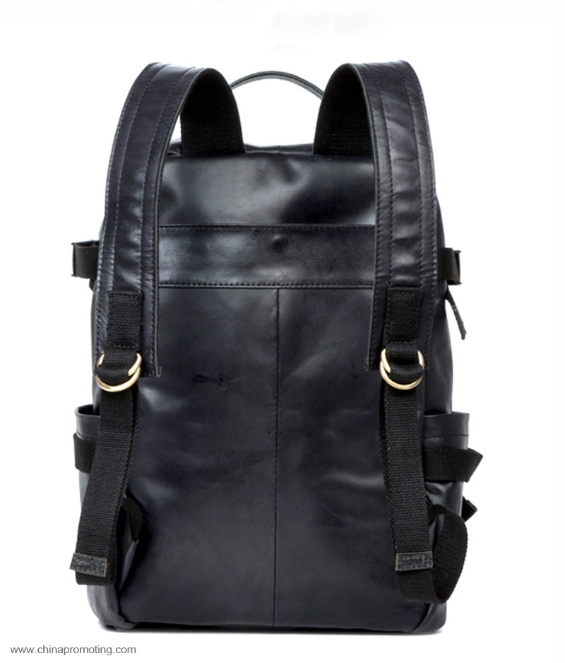 PU leather backpack