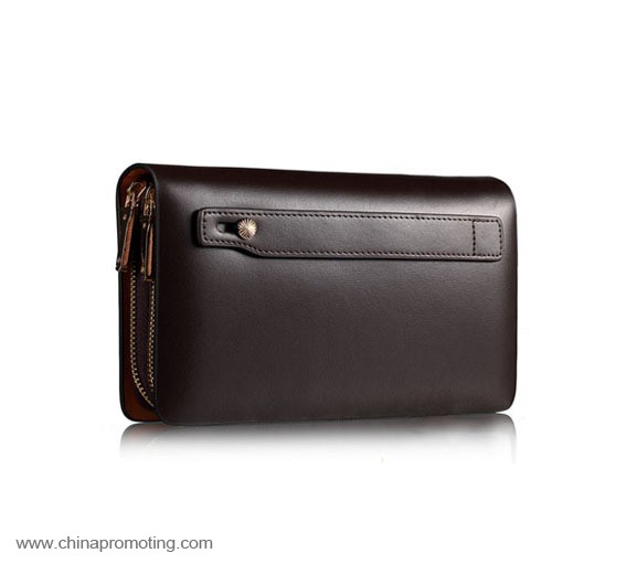 Double zipper personalized wallet