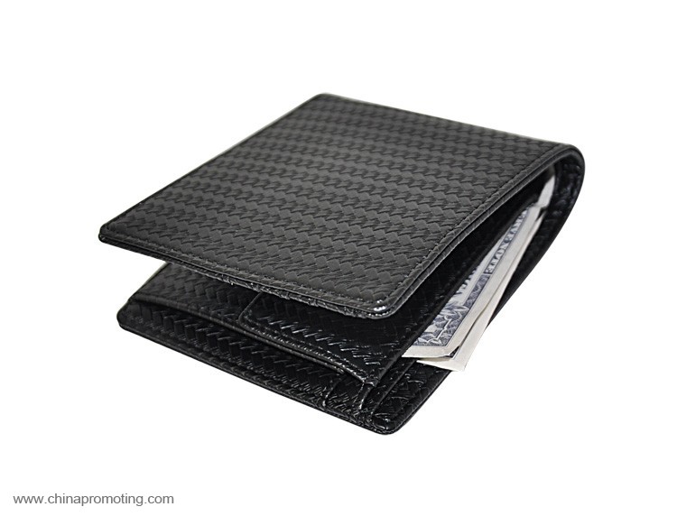 carbon fiber genuine leather wallet