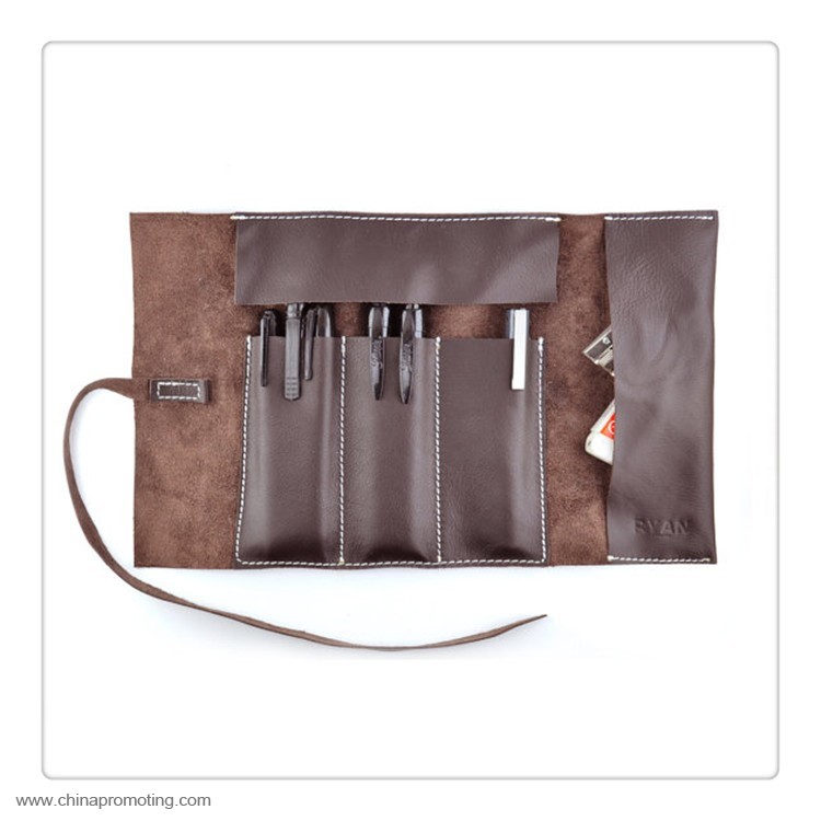 Leather Brown Tool Roll