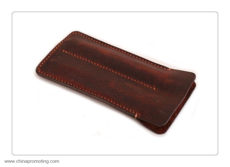 Leather Double Pen Sleeve