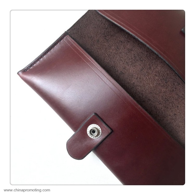 Leather Double Sided Pencil Case with Snap