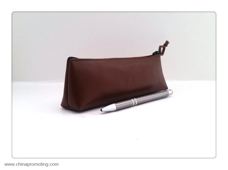  Leather Pencil Case with Zipper