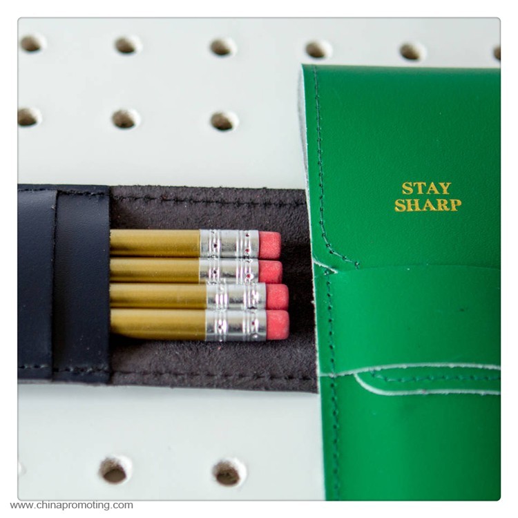  Leather Pencil Pen Pouch 