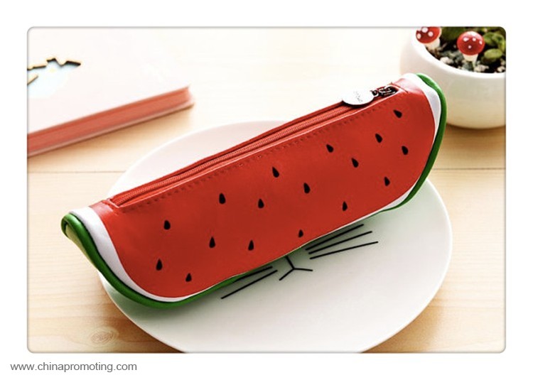  Leather Fruit Food Pencil Case