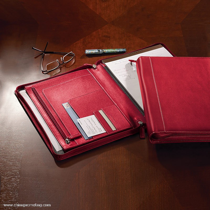 Leather office stationery file folder