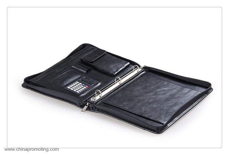 Classic A4 Leather Portfolio Organizer 3 Ring