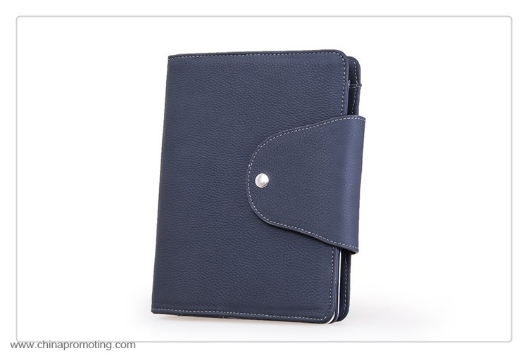 Leather Snap-Close Planner Folio 