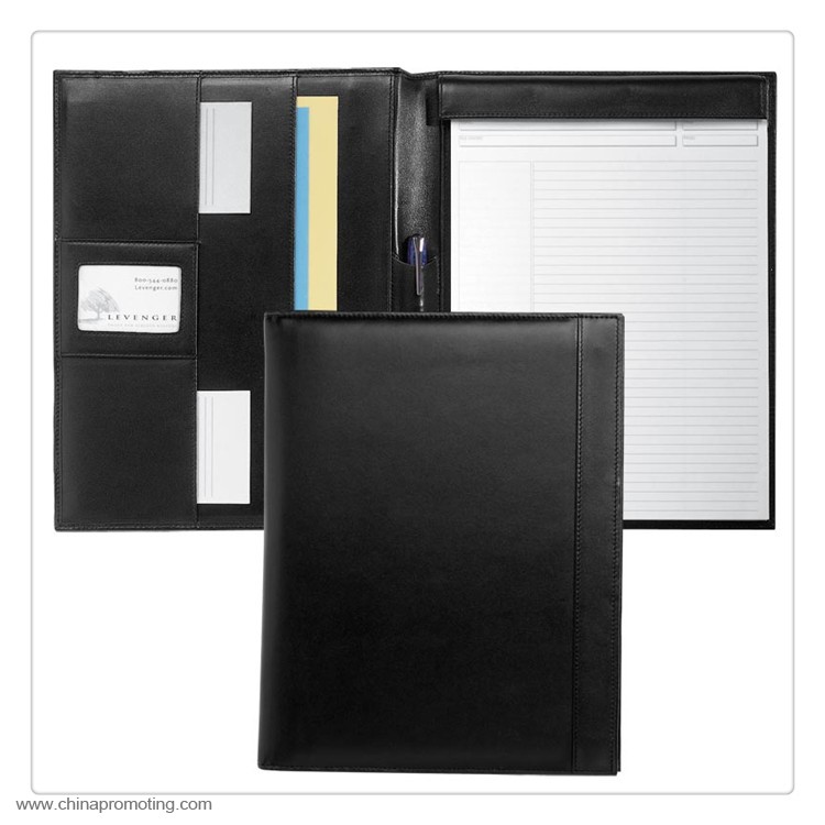 Leather School Folder with Notepad