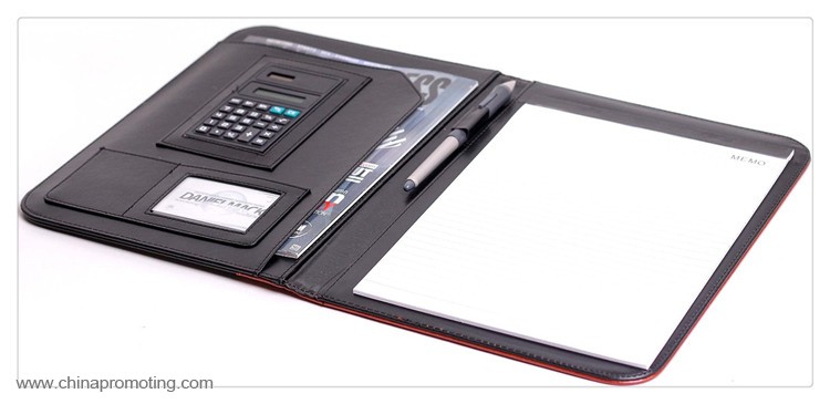  Leather Portfolio Cover With Notepad and Calculator