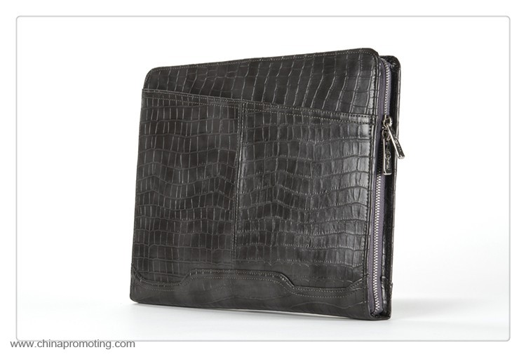 Crocodile-Pattern Padfolio