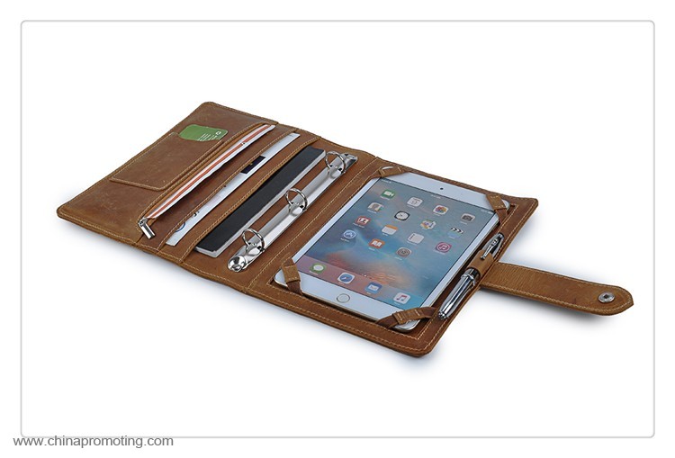 A4 Leather Portfolio Folders with ipad Business Case