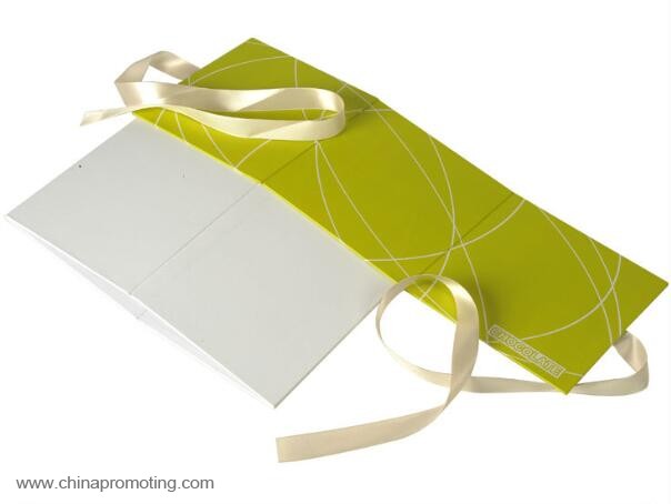 foldable save space ribbon closure paper box